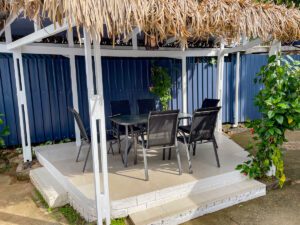 Outdoor dining area